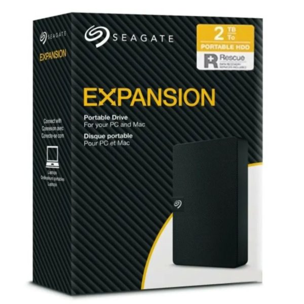 SEAGATE EXPANSION 2TB PORTABLE EXTERNAL HARD DRIVE - Image 2