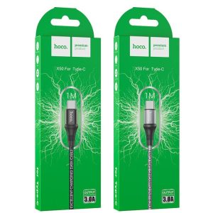 Hoco X50 USB to Type-C Charging Data Cable, 1m, current up to 3.0A