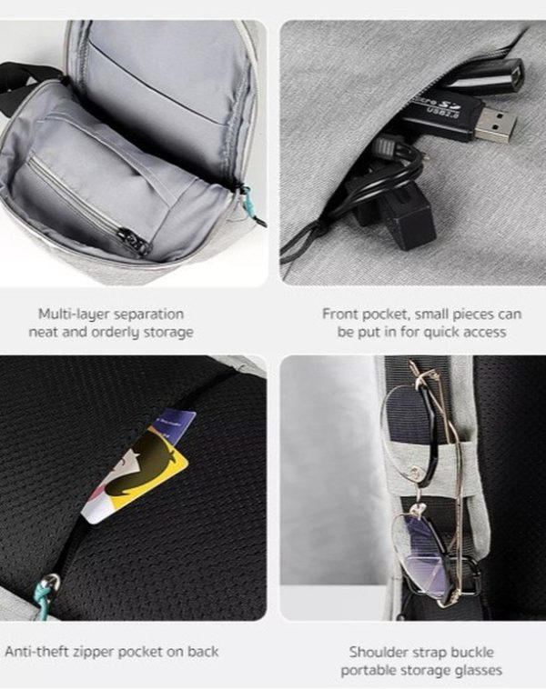 COTEetCI M Series Fashion Anti-Theft Waterproof Fabrics Single Strap Oblique Crossbody Shoulder Bag