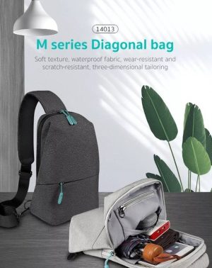 COTEetCI M Series Fashion Anti-Theft Waterproof Fabrics Single Strap Oblique Crossbody Shoulder Bag